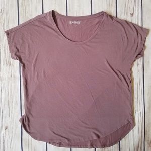 Muted Maroon Dolman Tee